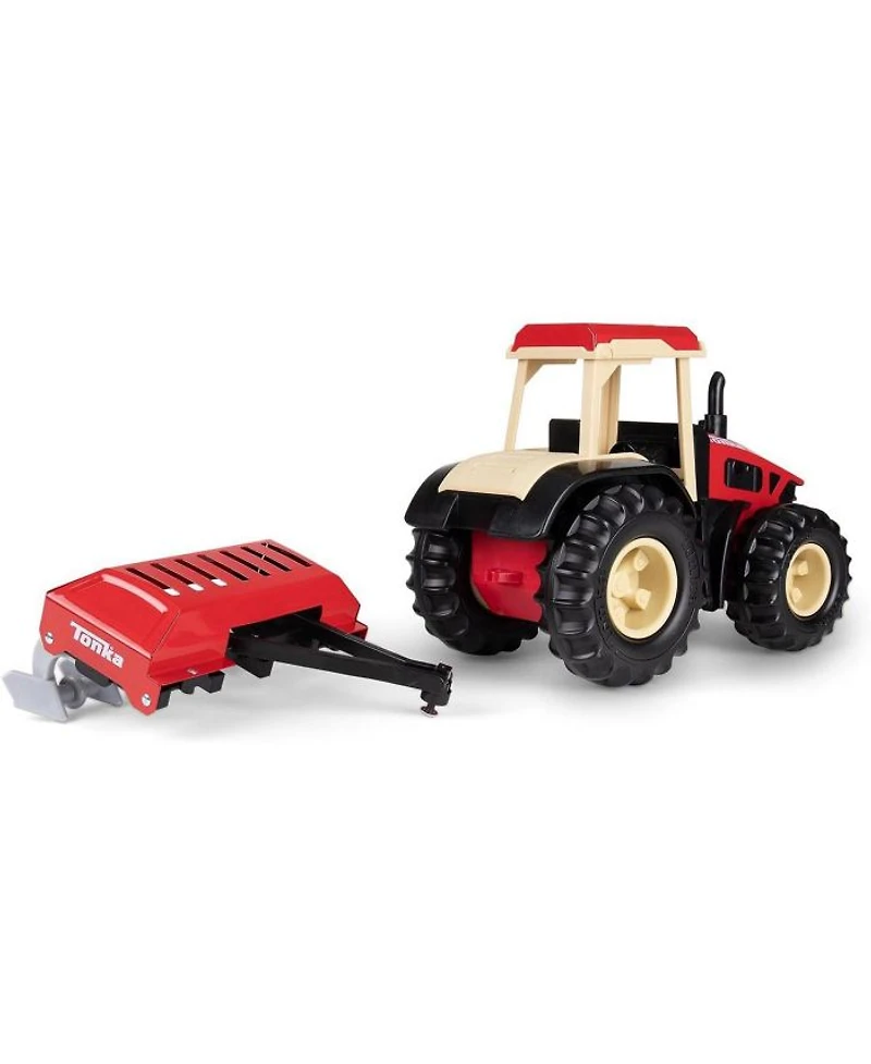 Steel Classics Retro Cab Tractor with Red Plow - Ages 3+