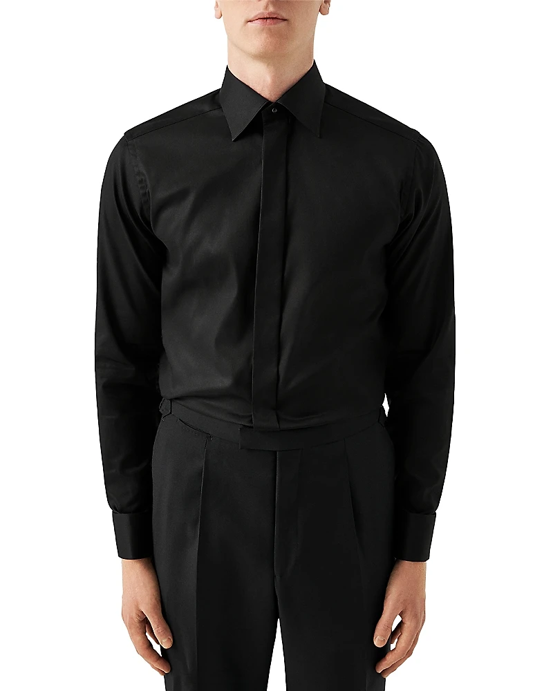 Eton Slim Fit Twill Fly Front Formal Shirt