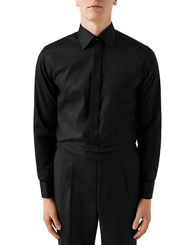 Eton Slim Fit Twill Fly Front Formal Shirt