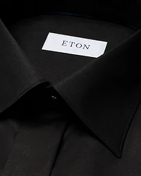 Slim Fit Twill Fly Front Formal Shirt