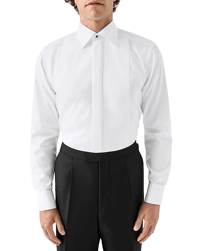 Eton Slim Fit Plisse Bib Formal Shirt