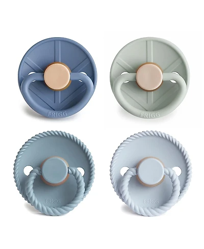 Mushie Frigg 4-Pack Skyline Serenity Rubber Pacifiers