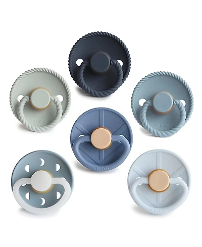 Mushie Frigg 6-Pack Endless Sea Rubber Pacifiers