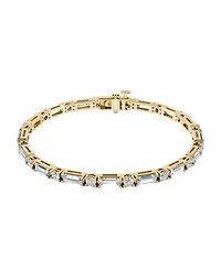 Mixed Shape Bracelet, Baguette & Brilliant Round Lab Grown Diamonds