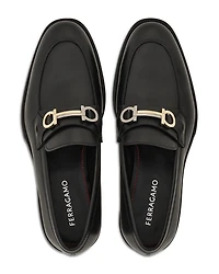 Men's Benedict Moccasin Loafers with Gancini Ornament