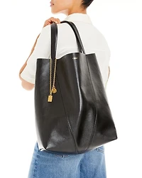 Leather Spin Large Tote