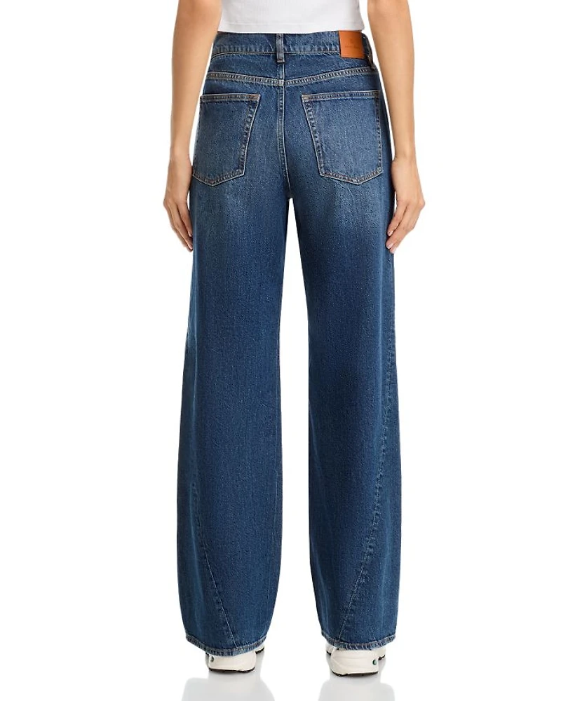 Brie Wide Leg Jeans Navy