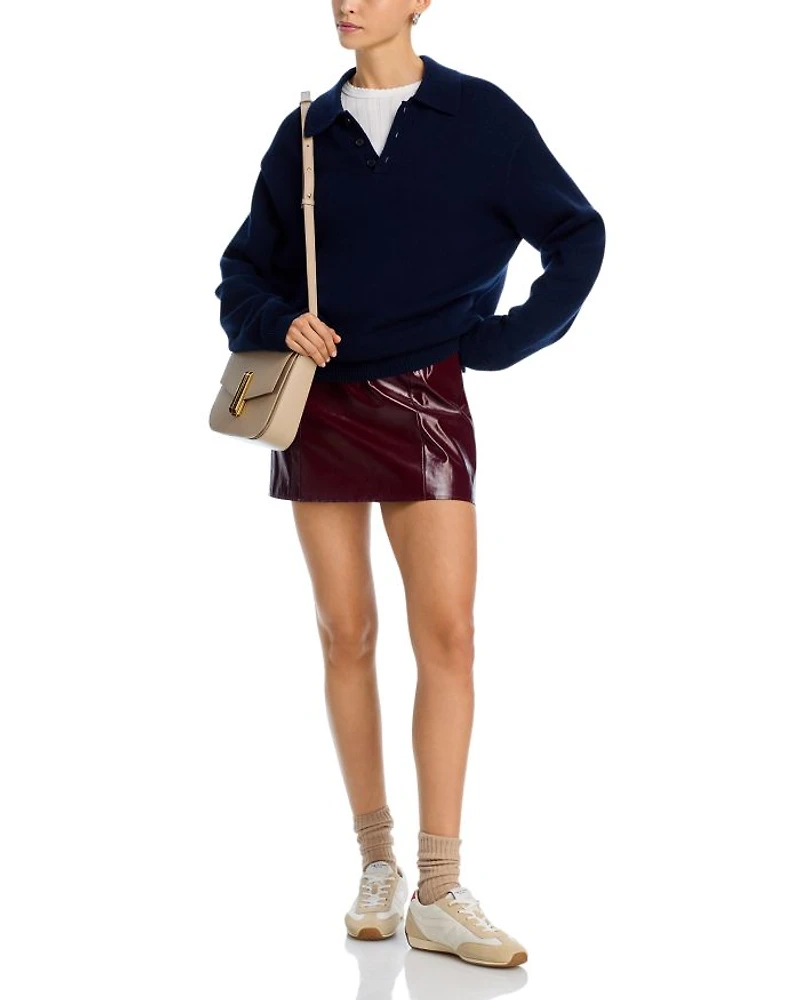 Allday Cashmere Polo Sweater