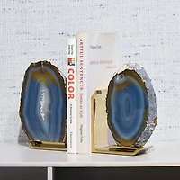 Fim Agate Bookends