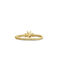 Petite Starburst Station Ring 18K Yellow Gold with Diamonds