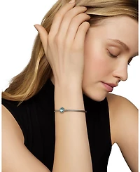 Petite Châtelaine ® Bracelet Sterling Silver with Blue Topaz, 3mm