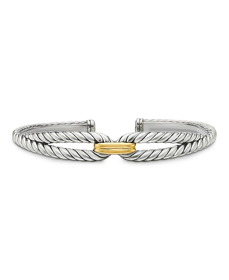 David Yurman Cable Loop Bracelet with 18K Yellow Gold