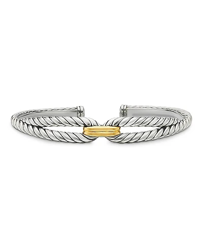 David Yurman Cable Loop Bracelet with 18K Yellow Gold