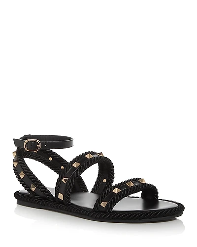 Valentino Garavani Women's Rockstud Espadrille Sandals