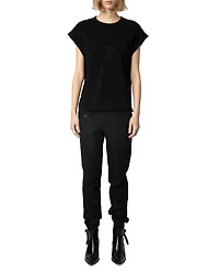 Cecilia HC AO Strass Noir Top