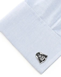 Recessed Matte Darth Vader Head Cufflinks