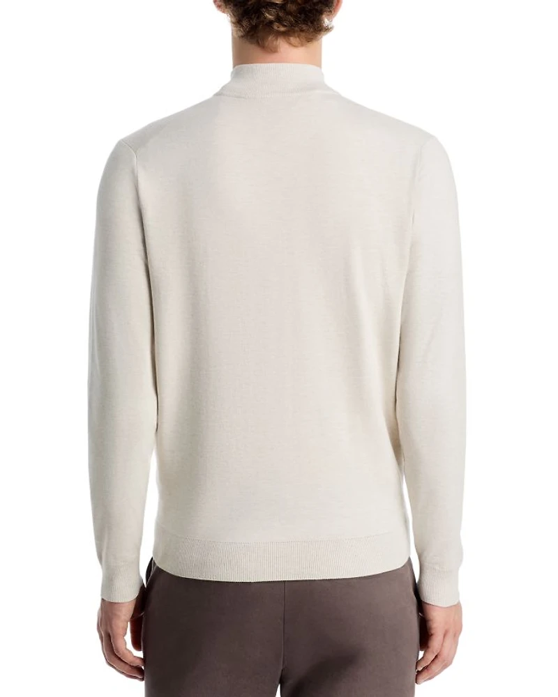 Crown Coolspun Cotton Quarter Zip Sweater
