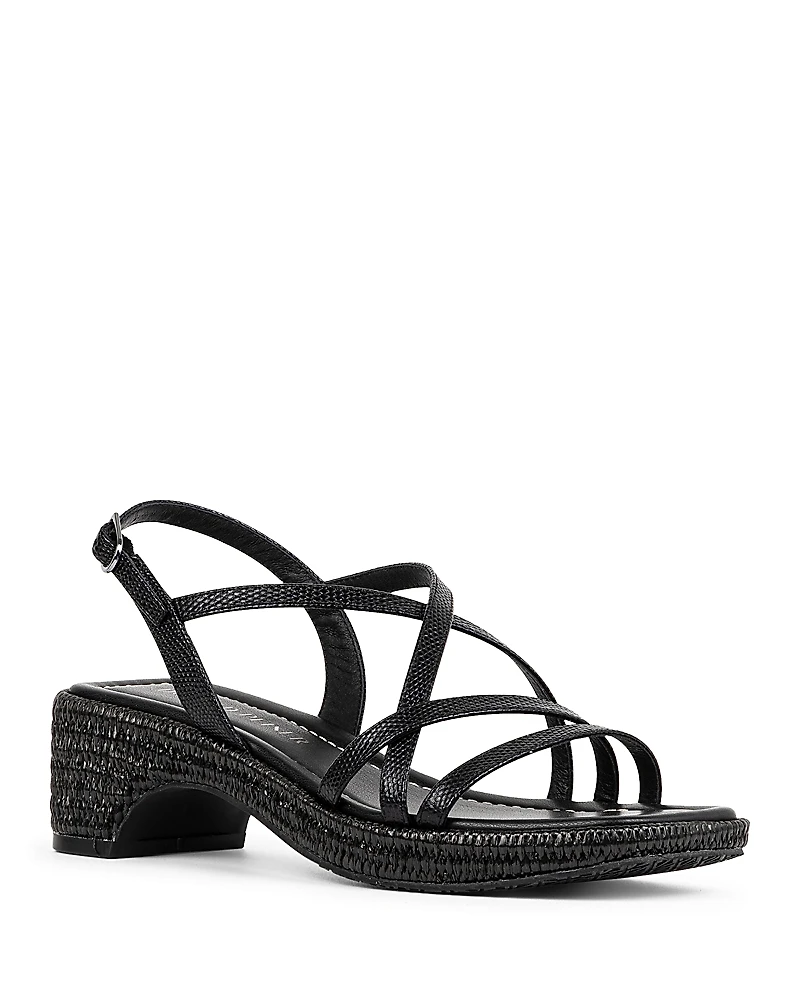 Donald Pliner Women's Slip On Strappy Espadrille High Heel Sandals