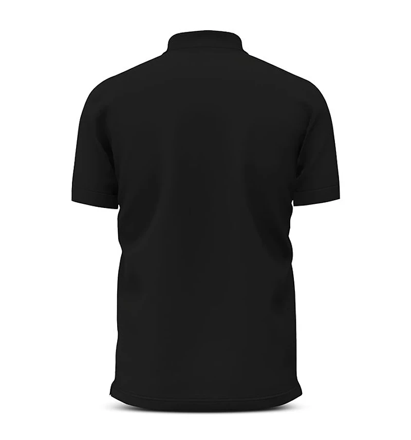 Eddie Cotton Piqué Equestrian Knight Embroidered Slim Fit Check Placket Polo Shirt