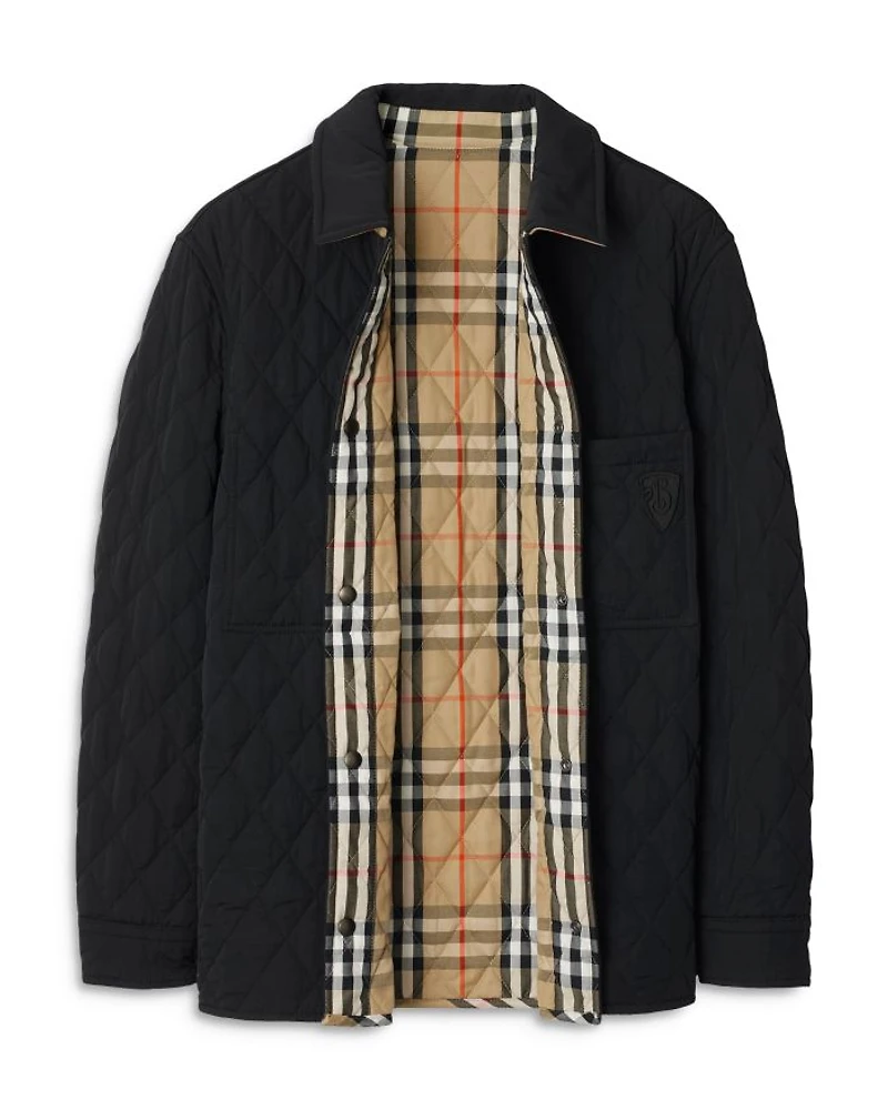 Classics Nylon & Cotton Quilted Reversible Shirt Jacket