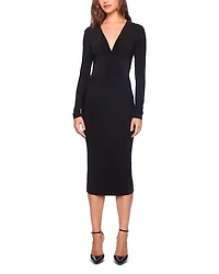 Twist Front Midi Dress