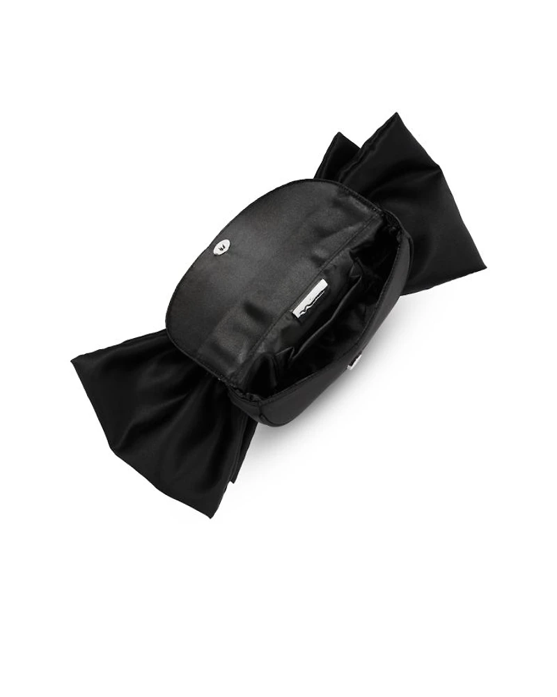 Satin Bow Bag w/ Faux Pearls - Exclusive