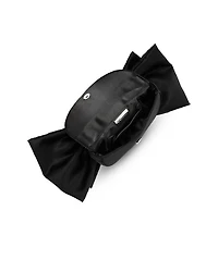 Satin Bow Bag w/ Faux Pearls - Exclusive