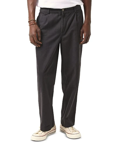 Regular Fit Heavy Twill Pleated Pants