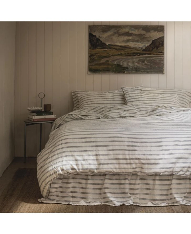 Kemptown Stripe Linen Blend Duvet Cover