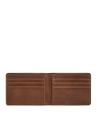 Slim Navigator Distressed Leather Bi Fold Wallet