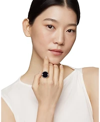David Yurman Sterling Silver DY Elements® Stone and Diamond Ring