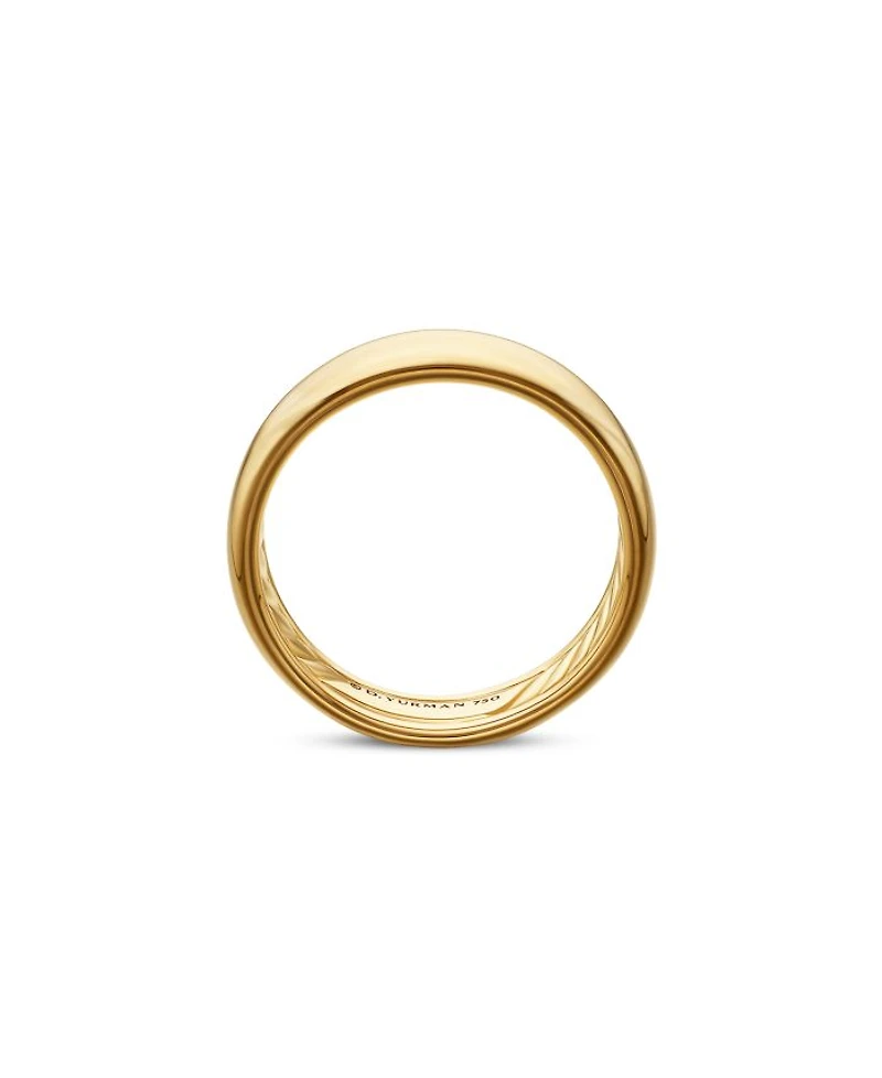 Men's Classic Band Ring 18K Yellow Gold