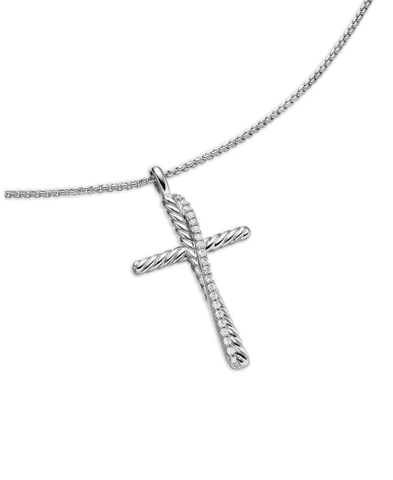 Crossover Cross with Diamonds on Chain