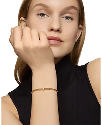 Renaissance Center Station Bracelet with Diamonds 18K Gold