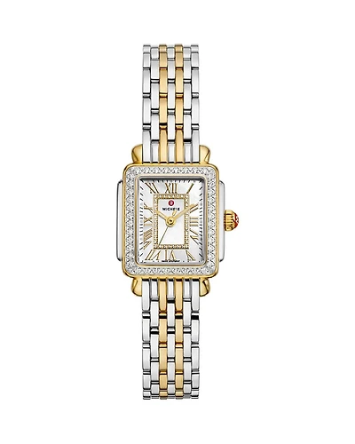 Michele Deco Madison Mini Two Tone Watch, 23mm x 24mm
