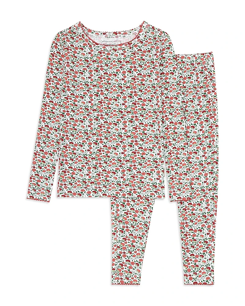Minnow Girls' Rosebud Pima Pajama Set - Little Kid, Big Kid