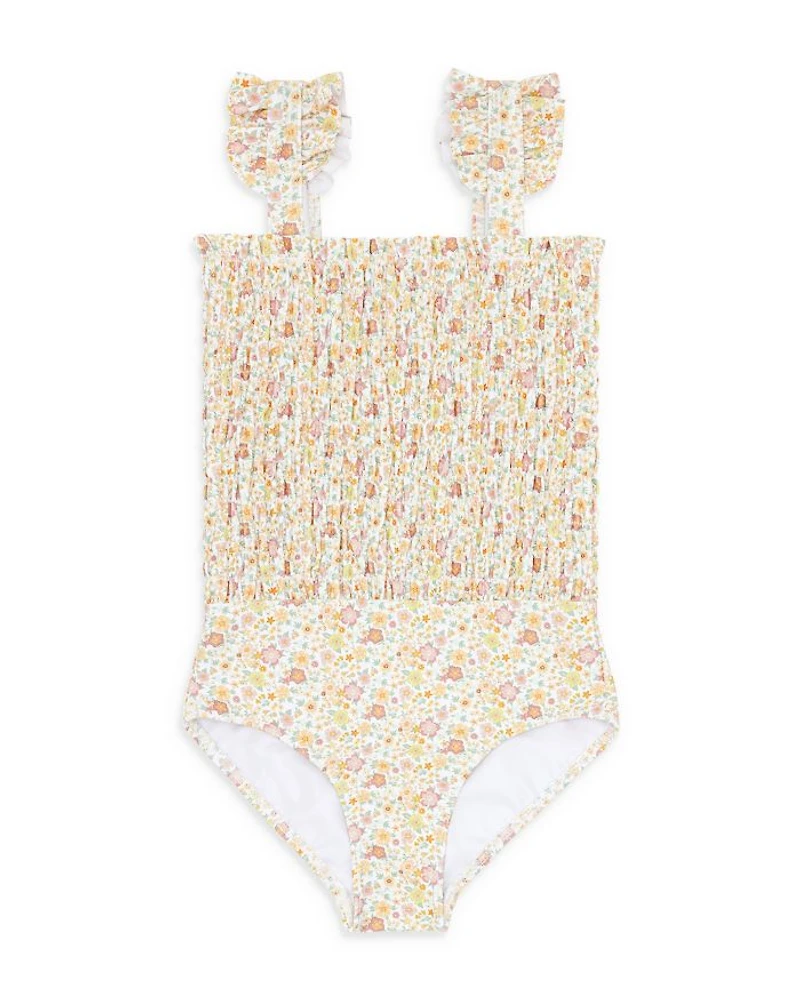 Girls' Marigold Smocked One Piece Swimsuit - Baby, Little Kid, Big Kid