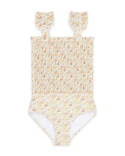 Girls' Marigold Smocked One Piece Swimsuit - Baby, Little Kid, Big Kid