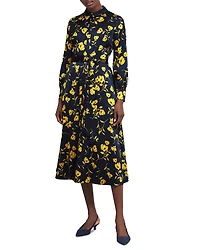 Amelia Satin Shirt Dress