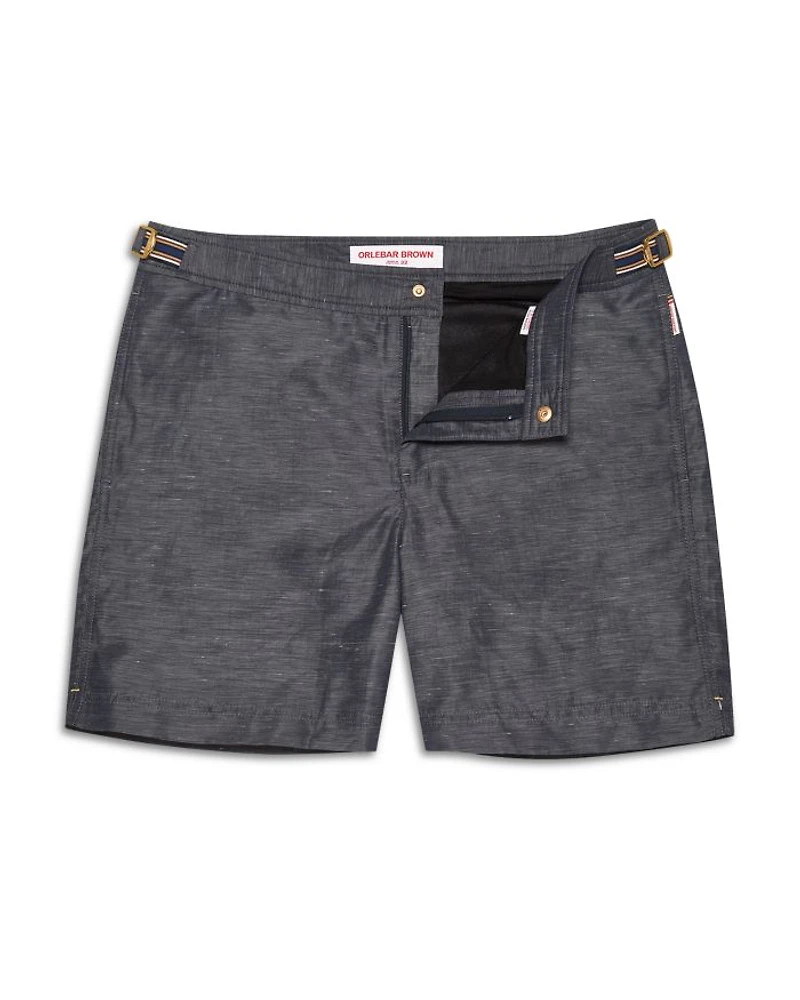 Bulldog Linen Tape 6" Swim Trunks