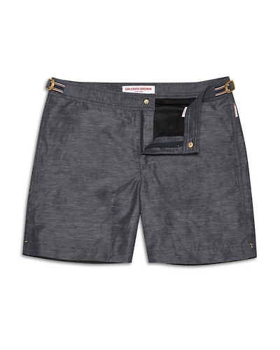 Bulldog Linen Tape 6" Swim Trunks
