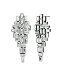 Vrai Baguette Cascade Earrings