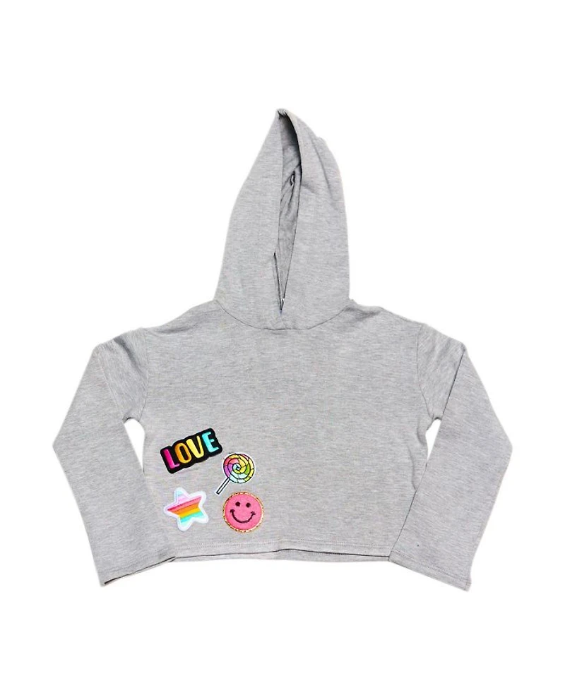 Girls' Butter Fleece Hooded Crop Sweatshirt - Big Kid