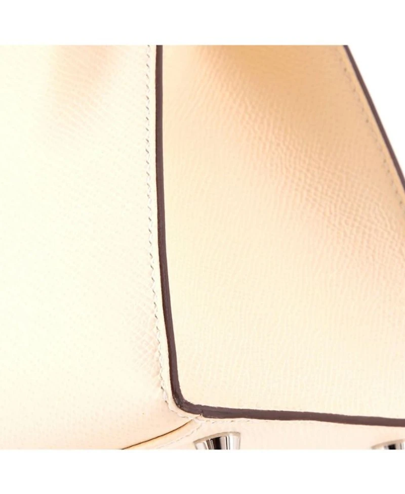 Kelly 28 Handbag Verso Epsom with Palladium Hardware