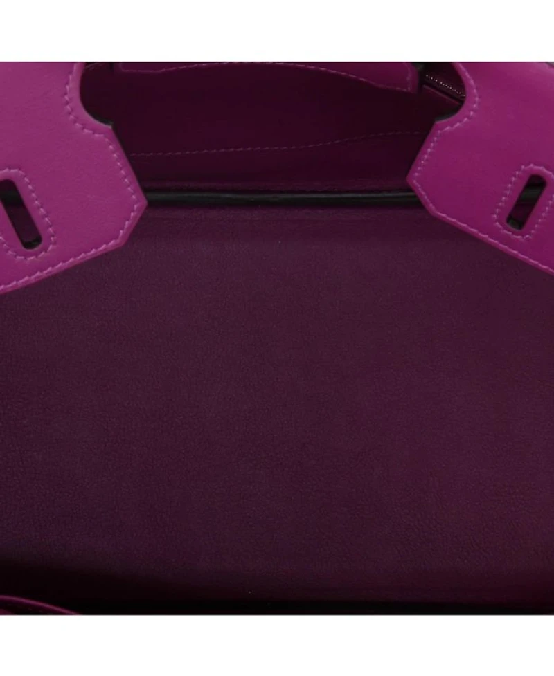 Birkin 30 Handbag Purple Swift with Palladium Hardware