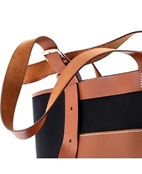 27 Etriviere Pocket Tote Toile and Leather