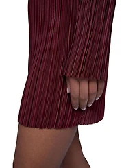 Iris Pleated Long Sleeve Mini Dress