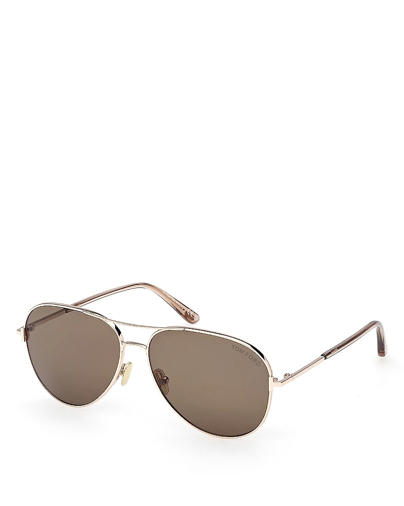 Tom Ford Polarized Pilot Sunglasses, 59mm
