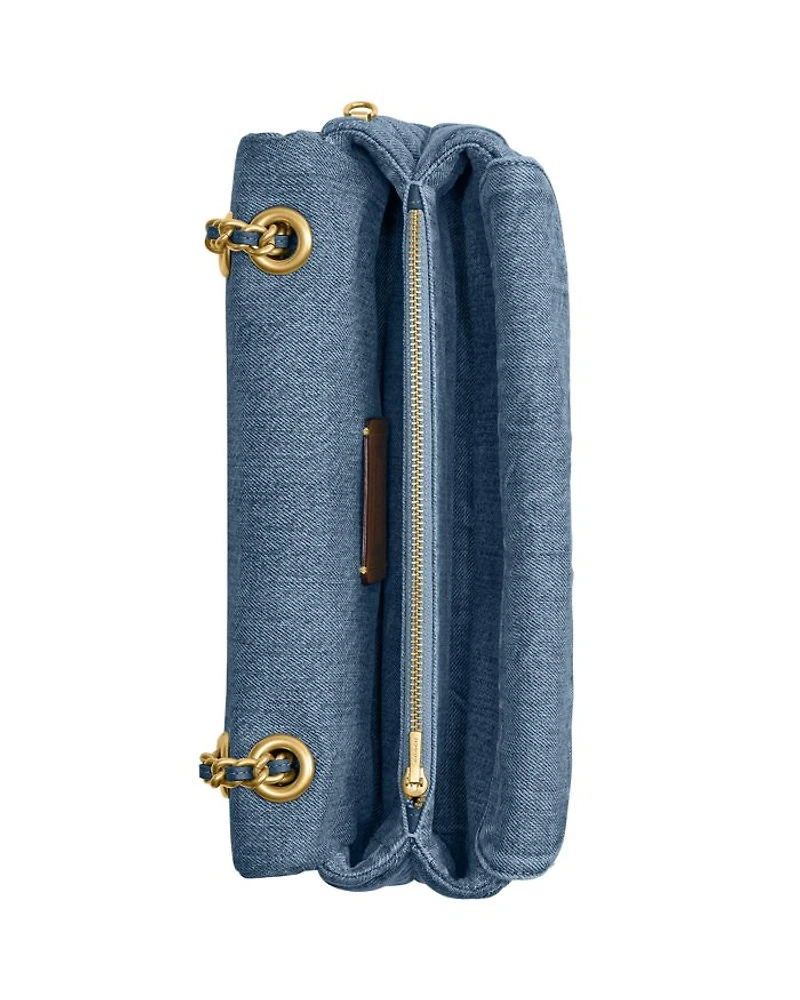 Tabby Small Quilted Denim Shoulder Bag