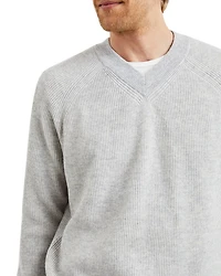 Ansel Textured V Neck Sweater